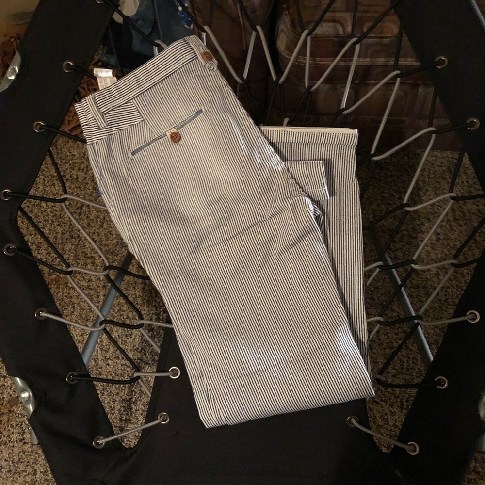 Striped Capri pants